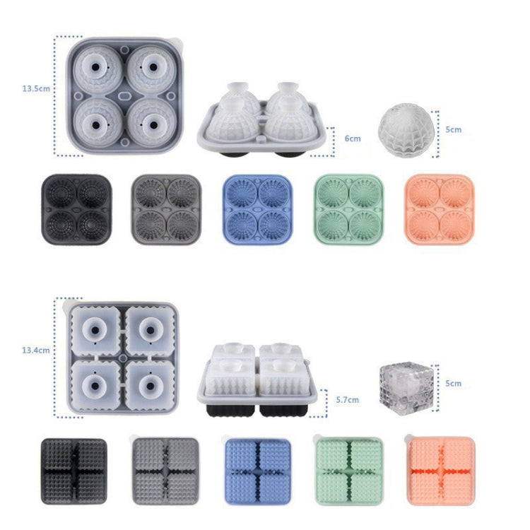 Bar Home Baking Silikon-Eisform Whisky-Eisbox, rosa Quadrat, grünes Quadrat, dunkelblaues Quadrat, graues Quadrat, rosa rund, grün rund, dunkelblau rund, grau rund