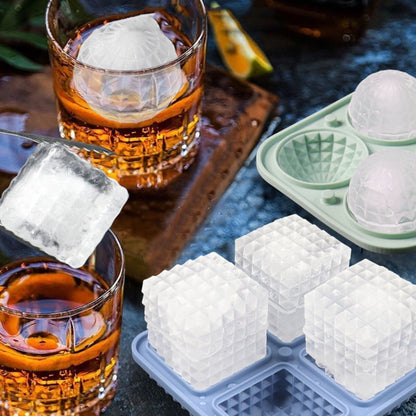 Bar Home Baking Silikon-Eisform Whisky-Eisbox, rosa Quadrat, grünes Quadrat, dunkelblaues Quadrat, graues Quadrat, rosa rund, grün rund, dunkelblau rund, grau rund