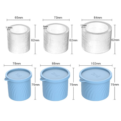 For Stanley Water Cup Silicone Ice Mould Ice Cubes Easy Release, 1st Pink, 1st Green, 1st Blue, 2nd Pink, 2nd Green, 2nd Blue, 3rd Pink, 3rd Green, 3rd Blue