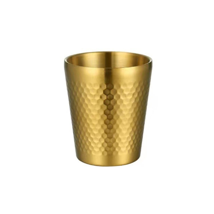 Hammerbecher aus Edelstahl 304, verdickte doppelschichtige Restaurant-Teetassen, 175 ml, 260 ml, 300 ml, 350 ml, 450 ml