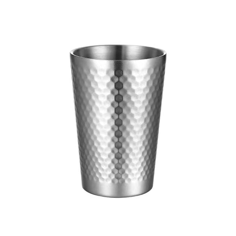 Hammerbecher aus Edelstahl 304, verdickte doppelschichtige Restaurant-Teetassen, 175 ml, 260 ml, 300 ml, 350 ml, 450 ml
