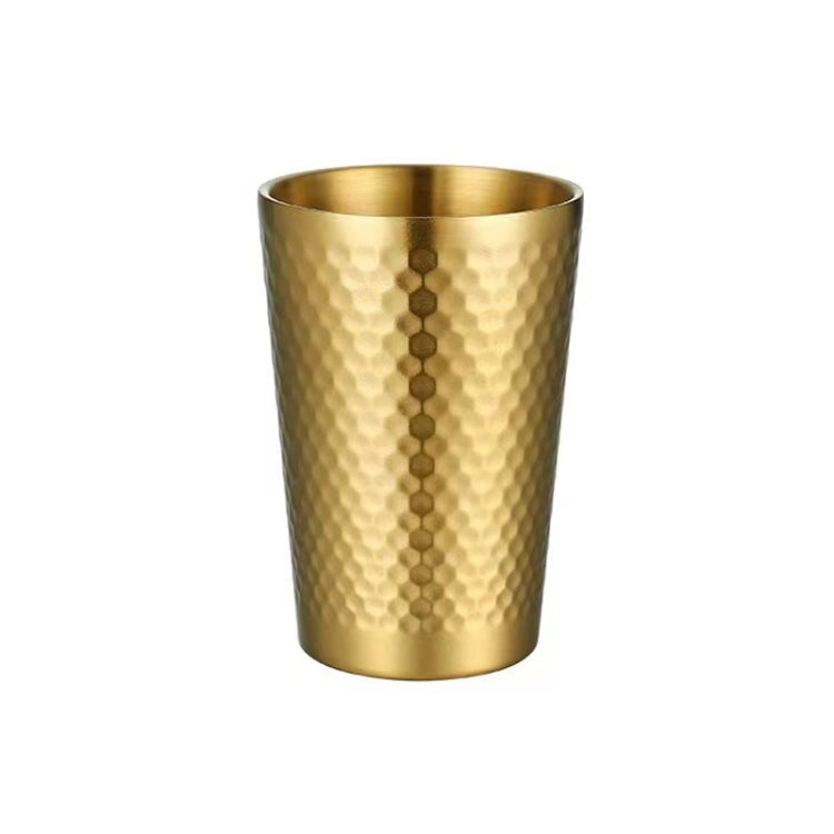 Hammerbecher aus Edelstahl 304, verdickte doppelschichtige Restaurant-Teetassen, 175 ml, 260 ml, 300 ml, 350 ml, 450 ml