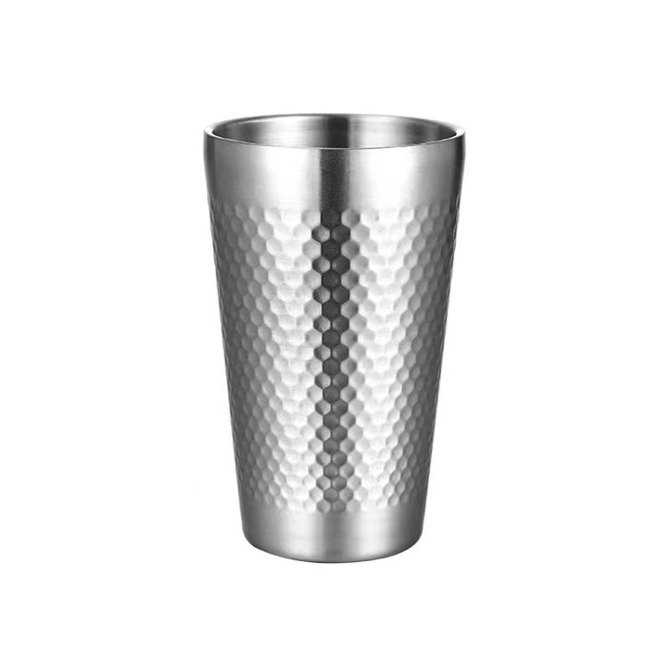 Hammerbecher aus Edelstahl 304, verdickte doppelschichtige Restaurant-Teetassen, 175 ml, 260 ml, 300 ml, 350 ml, 450 ml