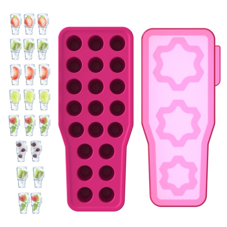 Für Stanley Silikon-Eisfach mit großem Fassungsvermögen, Eisform mit Deckel, Schneeflocke Blau, Schneeflocke Grün, Schneeflocke Pink, Tasse Blau, Tasse Grün, Tasse Pink