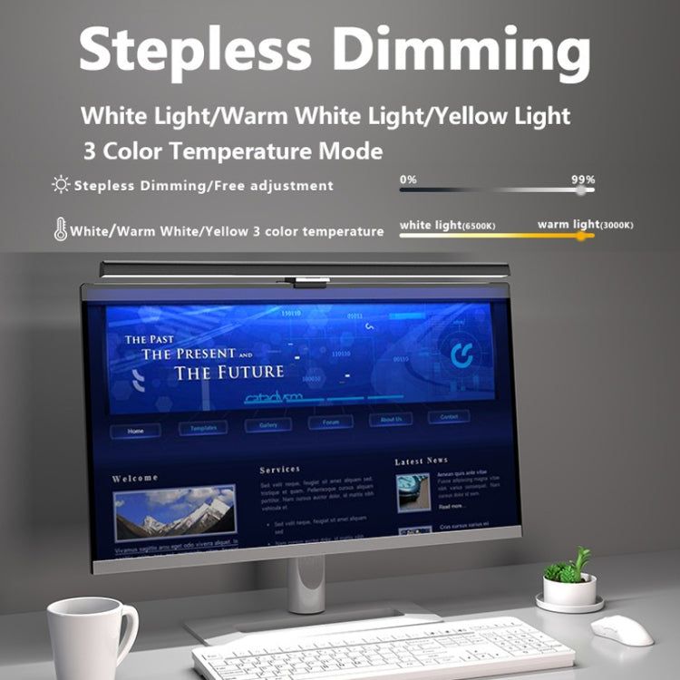 TB-301S 50 cm Asymmetrische Schreibtischlampe ohne Videoblitz Timing Dimmen Arbeitsmonitor Computerbildschirm Hängeleuchte