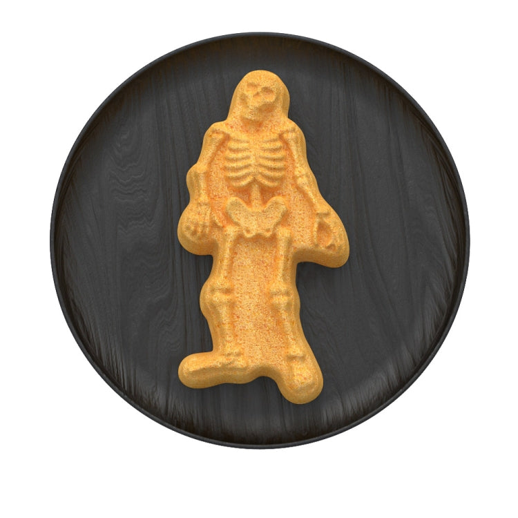 8 Gitter Totenkopf Kuchenform Halloween Silikonform, 8 Gitter Totenköpfe