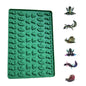 70-Cavity Mini Frog Snail Gecko Silicone Molds For Making Pet Treats, Fondant, Cake, Chocolate, Candy, and Cookies, Frog Snail Gecko