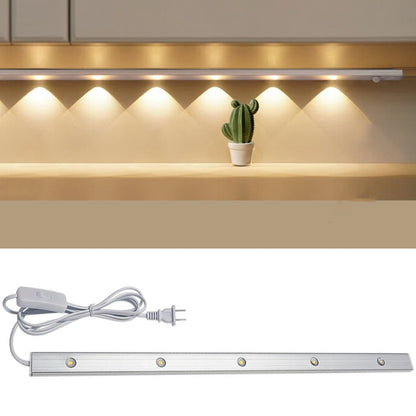 220 V CN-Stecker Kleiderschrank Schrank Lampe LED-Lichtleiste mit Knopfschalter, 30 cm, 40 cm, 50 cm, 60 cm, 70 cm, 80 cm
