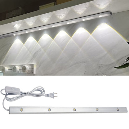 220 V CN-Stecker Kleiderschrank Schrank Lampe LED-Lichtleiste mit Knopfschalter, 30 cm, 40 cm, 50 cm, 60 cm, 70 cm, 80 cm