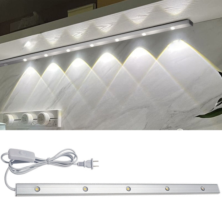 220 V CN-Stecker Kleiderschrank Schrank Lampe LED-Lichtleiste mit Knopfschalter, 30 cm, 40 cm, 50 cm, 60 cm, 70 cm, 80 cm