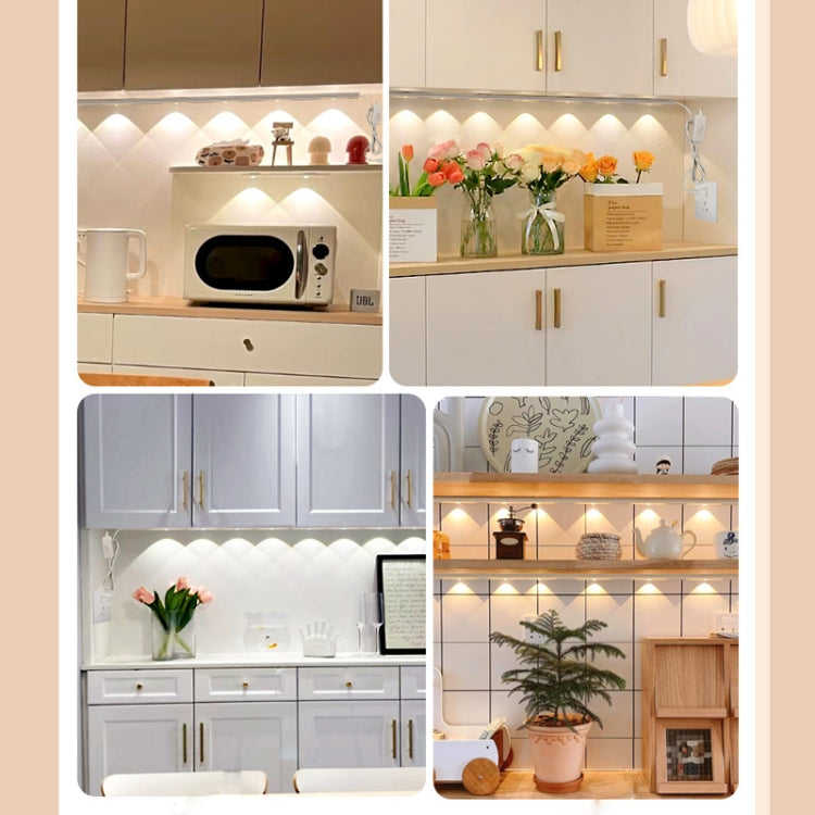 220 V CN-Stecker Kleiderschrank Schrank Lampe LED-Lichtleiste mit Knopfschalter, 30 cm, 40 cm, 50 cm, 60 cm, 70 cm, 80 cm