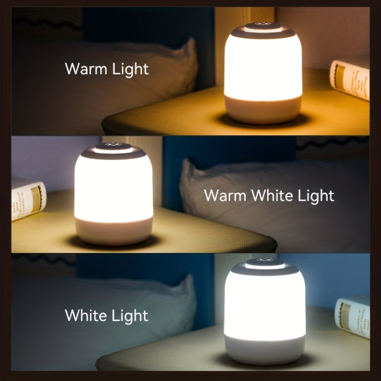 Wiederaufladbare LED-Nachtlicht-Nachttischlampe mit Touch-Steuerung, SE-Version 2400 mAh Weiß, PRO-Version 4000 mAh Weiß