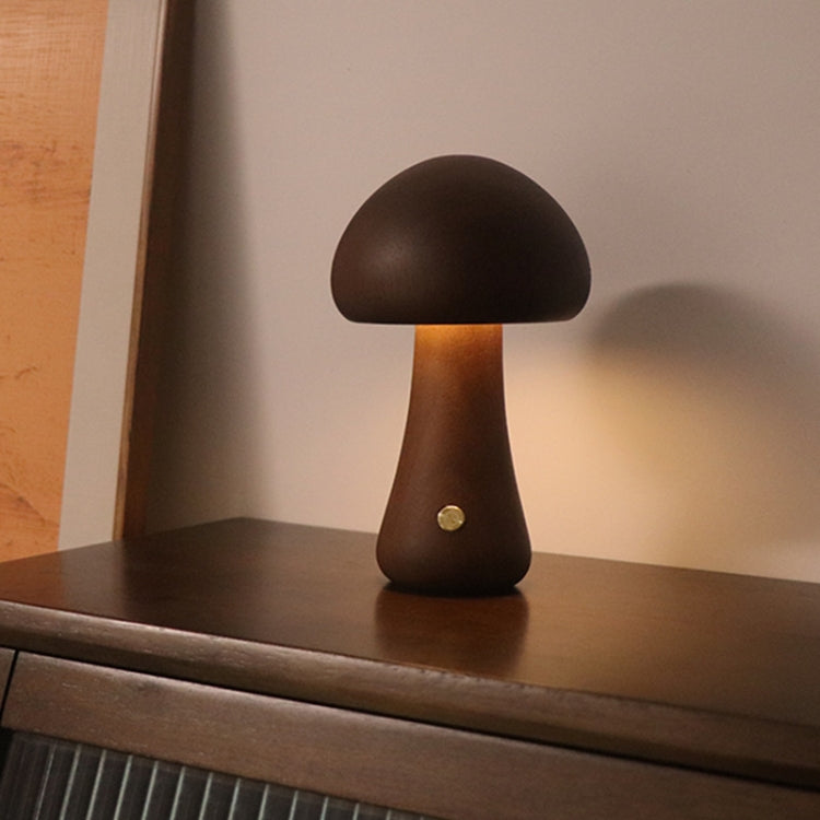 Mushroom Shape Night Light Touch Control Dimmable Bedside Atmosphere Lamp, A Type Beech, A Type Walnut, A Type Mixed, B Type Beech, B Type Walnut, B Type Mixed, C Type Beech, D Type Beech