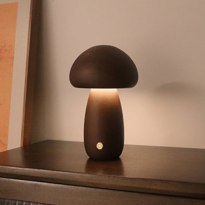 Mushroom Shape Night Light Touch Control Dimmable Bedside Atmosphere Lamp, A Type Beech, A Type Walnut, A Type Mixed, B Type Beech, B Type Walnut, B Type Mixed, C Type Beech, D Type Beech