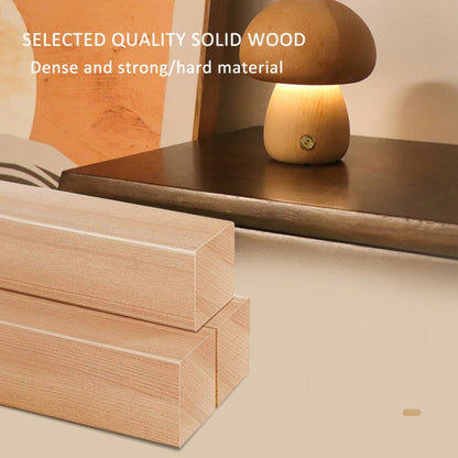 Mushroom Shape Night Light Touch Control Dimmable Bedside Atmosphere Lamp, A Type Beech, A Type Walnut, A Type Mixed, B Type Beech, B Type Walnut, B Type Mixed, C Type Beech, D Type Beech