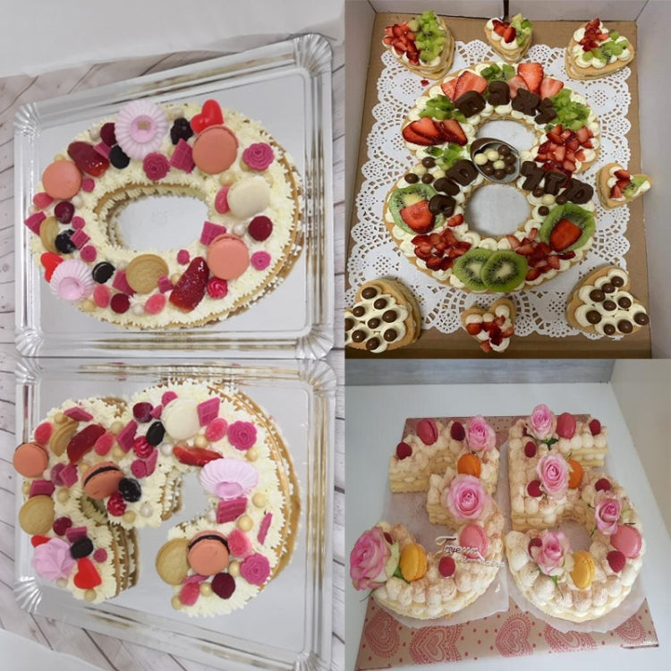 2 Stück Zahlen-Kuchenform, Kuchendekorationswerkzeuge