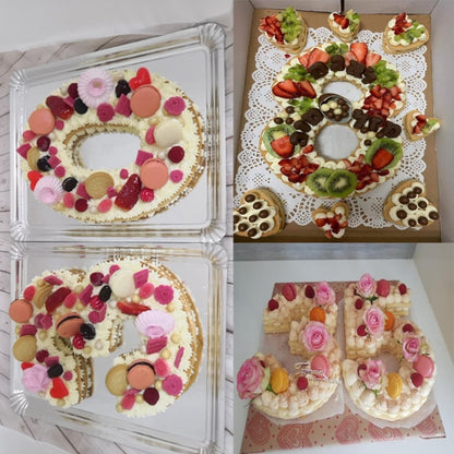 2 Stück Zahlen-Kuchenform, Kuchendekorationswerkzeuge