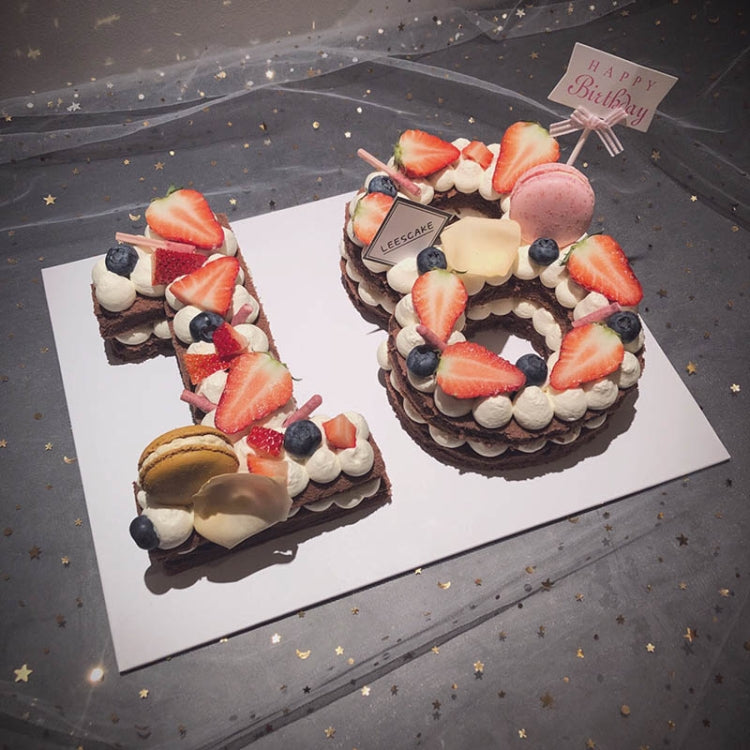 2 Stück Zahlen-Kuchenform, Kuchendekorationswerkzeuge