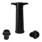 Rotwein-Vakuumpumpe, Weinverschluss-Set aus Silikon, schwarze Pumpe, 2 Verschlussstopfen (OPP-Beutel), schwarze Pumpe, 2 Verschlussstopfen (Box), 2 Verschlussstopfen mit drei Löchern (OPP-Beutel), schwarze Pumpe, dreiteilige Box