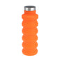 Tragbare Silikon-Wasserflasche, einziehbar, faltbar, Kaffeeflasche, für Outdoor-Reisen, Trinken, Sportgetränk, Wasserkocher, Fassungsvermögen: 500 ml, Grau, Orange, Blau, Lila