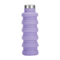 Tragbare Silikon-Wasserflasche, einziehbar, faltbar, Kaffeeflasche, für Outdoor-Reisen, Trinken, Sportgetränk, Wasserkocher, Fassungsvermögen: 500 ml, Grau, Orange, Blau, Lila