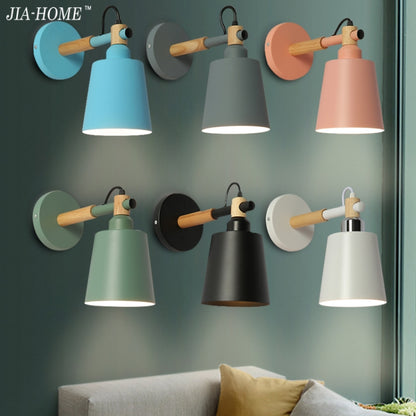 Treppenhaus Gang Nachttisch Schlafzimmer Wandleuchte Kreative einfache Hintergrund Restaurant schräge Fass Licht, AC 220 V, weiß, schwarz, grün, rosa, blau