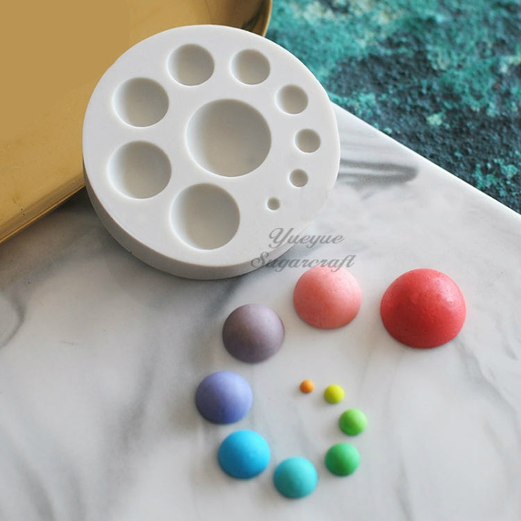 Runde Silikon-Fondant-Kuchenform, DIY-Backdekoration, Schokoladenwerkzeug, rundes Silikon (grau), rundes Silikon (pink)