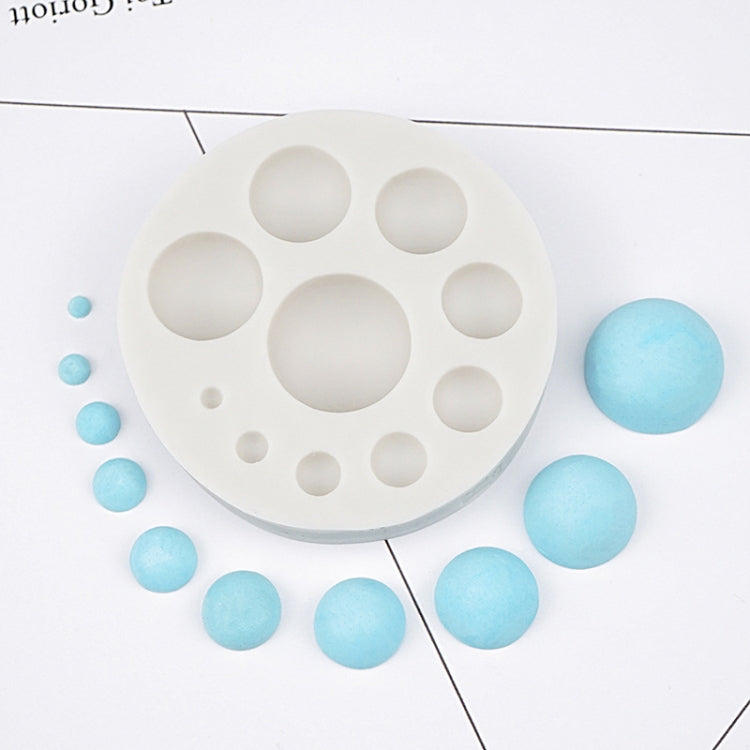 Runde Silikon-Fondant-Kuchenform, DIY-Backdekoration, Schokoladenwerkzeug, rundes Silikon (grau), rundes Silikon (pink)