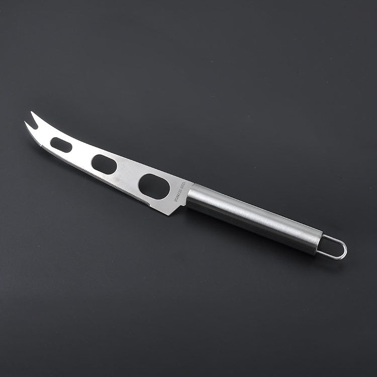 Edelstahl Käsemesser mit Gabelspitze Käse Buttermesser Slicer Butter Pizzaschneider, Käsemesser