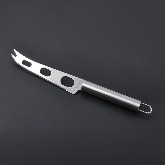 Edelstahl Käsemesser mit Gabelspitze Käse Buttermesser Slicer Butter Pizzaschneider, Käsemesser