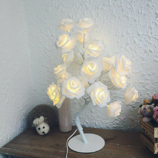 Rose Nachttisch Nachtlicht Mädchen Herz Zimmer Dekoration Tischlampe, AC 220V