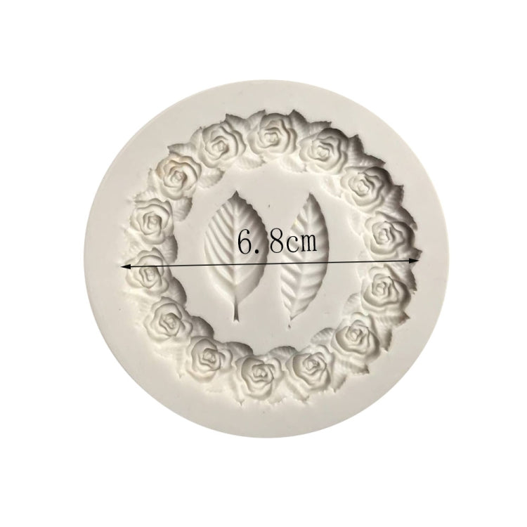 2 PCS Rose Girlande Rose Blatt Silikon Fondant Form Kuchen Kanten Dekoration Werkzeug Backen Kleber Form