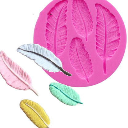 Feder Silikonform Fondant Kuchen Schokolade Dekorationsform, Federform