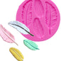 Feder Silikonform Fondant Kuchen Schokolade Dekorationsform, Federform