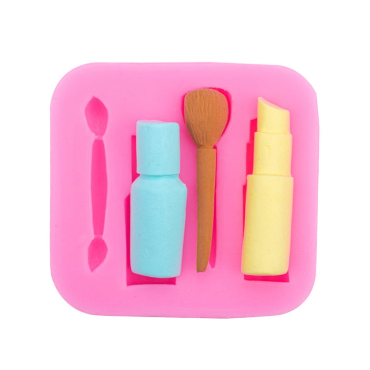 2 Stück Lippenstift-Augenbrauenstift-Make-up-Werkzeugform, Silikonform für Fondantkuchen, Schokoladenform, Tonform, Augenbrauenstiftform