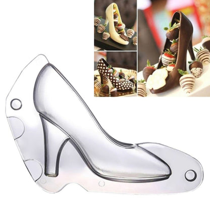 3D-Schokoladenform, Fondant-Kuchen, Damen-High-Heel-Form