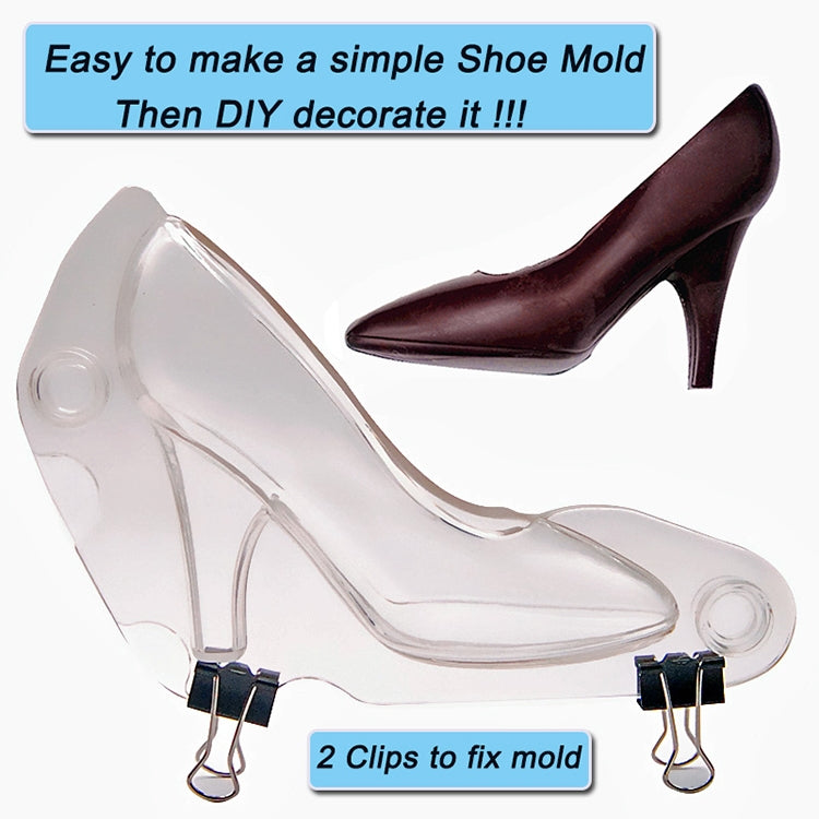 3D-Schokoladenform, Fondant-Kuchen, Damen-High-Heel-Form