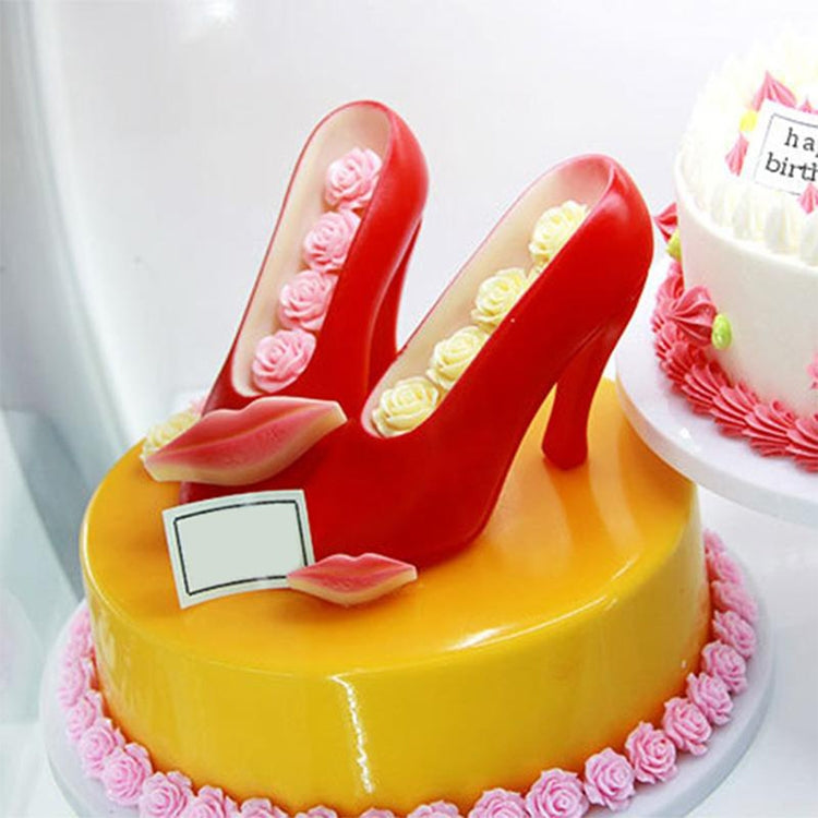 3D-Schokoladenform, Fondant-Kuchen, Damen-High-Heel-Form