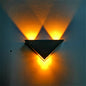 3W Aluminum Triangle Wall Lamp Home Lighting Indoor Outdoor Decoration Light, AC 85-265V, 3W