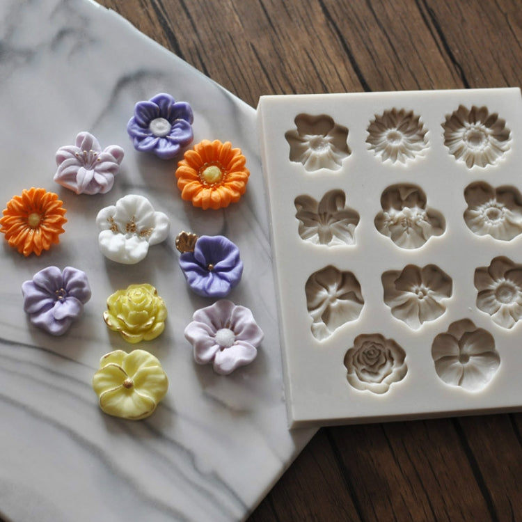 Silikonform für Fondantkuchen, Schokoladenform, DIY, Trompetenblume, Sonnenblume, Backdekoration, Sonnenblumenform (Rosa), Sonnenblumenform (Grau)
