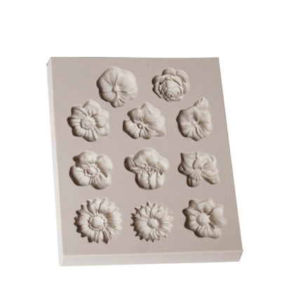 Silikonform für Fondantkuchen, Schokoladenform, DIY, Trompetenblume, Sonnenblume, Backdekoration, Sonnenblumenform (Rosa), Sonnenblumenform (Grau)
