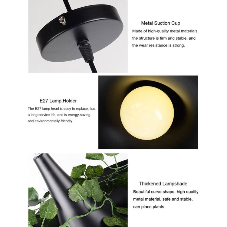 LED-Hängelampe für Pflanzen im Topf, für die Heimdekoration, DIY-Kronleuchter (warmweiß)