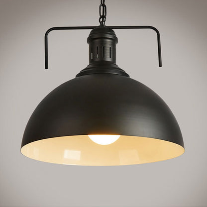 Retro Industrielle Pendelleuchte Kreative Einzelkopf Eisenkunst Hängelampe E27 Glühbirne Perfekt für Küche Esszimmer Schlafzimmer Wohnzimmer, Warmweiß, Kaltweiß