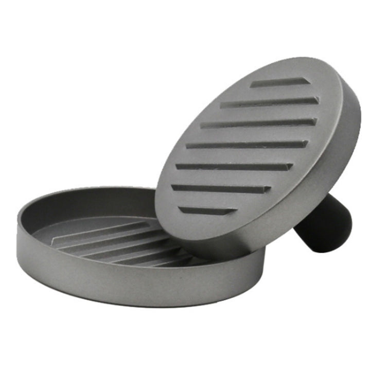 Haushalts-Aluminiumlegierung in Lebensmittelqualität, Antihaftbeschichtung, Druckform für Fleischpasteten, Hamburger, Kuchen, mit 40-seitigem Silikonpapier, 1 schwarzer Griff