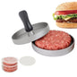 Haushalts-Aluminiumlegierung in Lebensmittelqualität, Antihaftbeschichtung, Druckform für Fleischpasteten, Hamburger, Kuchen, mit 40-seitigem Silikonpapier, 1 schwarzer Griff