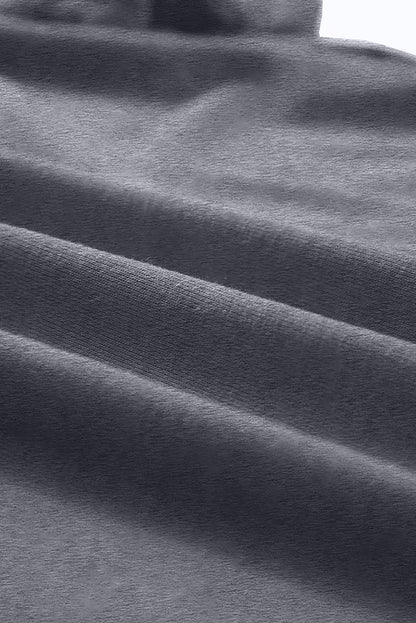 Graues, lässiges T-Shirt mit Rundhalsausschnitt
