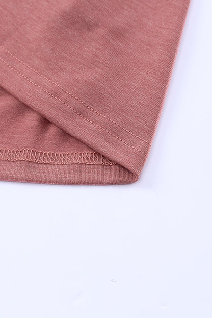 Rosa gestreiftes Langarm-Minikleid mit Leopardenmuster