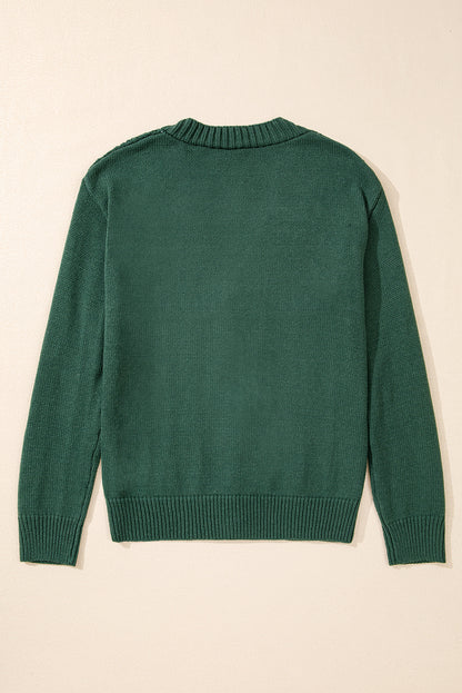 Canton – Offen gestrickte Strickjacke mit überschnittenen Schultern