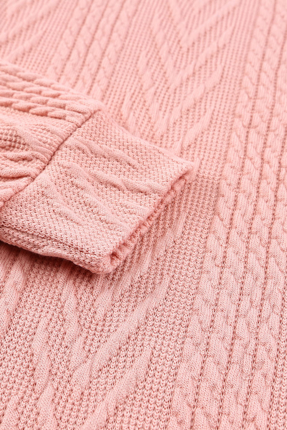 Rosa Strickoberteil mit Leopardenmuster und Pailletten