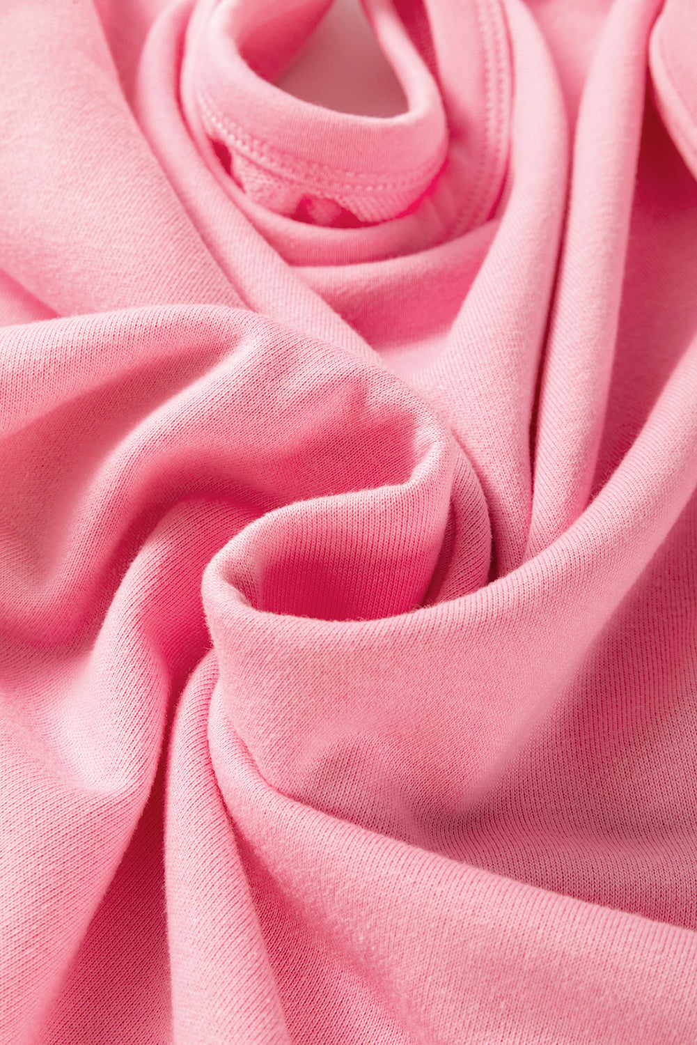 Set aus einfarbigem Patchwork-Pullover-Oberteil und Cargohose in Sachet-Rosa